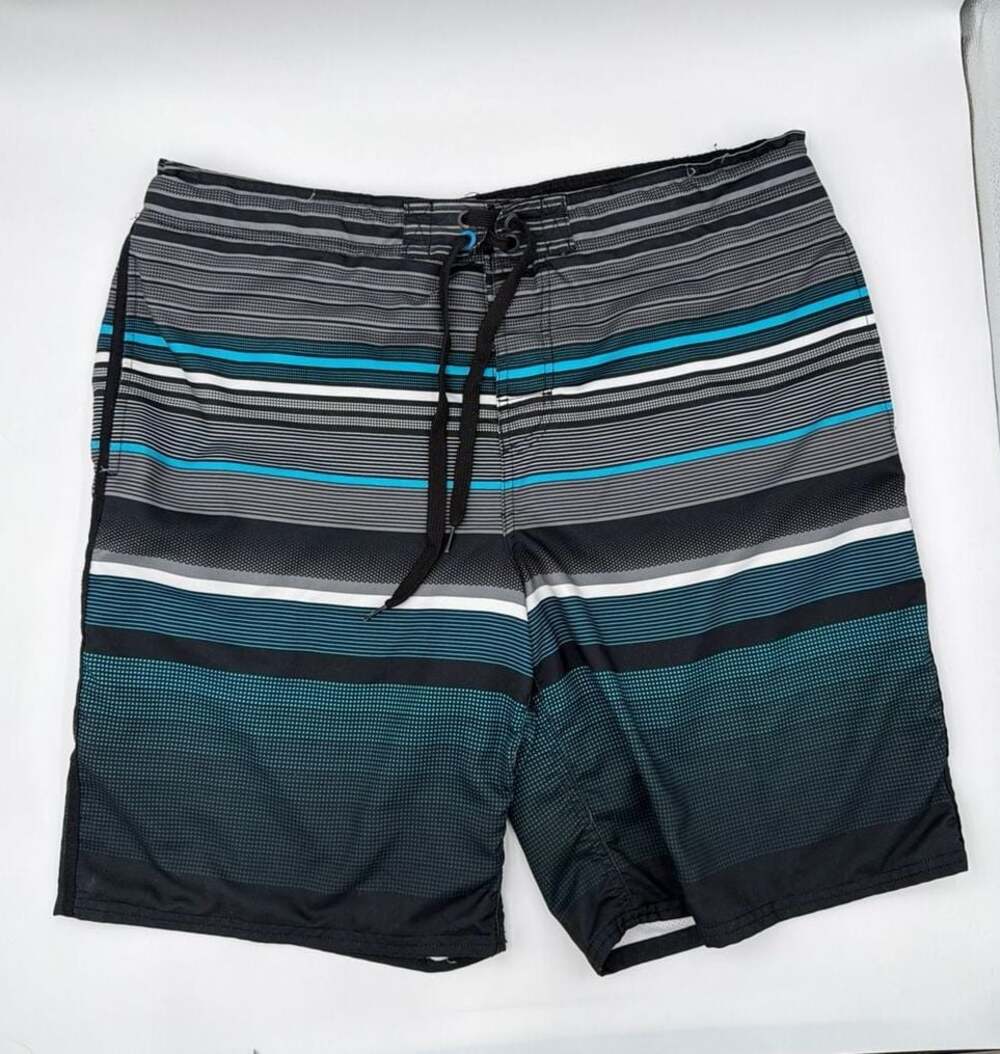 OP Ocean Pacific Men's Striped Board Shorts Size L (36-38) - Picture 2 of 5